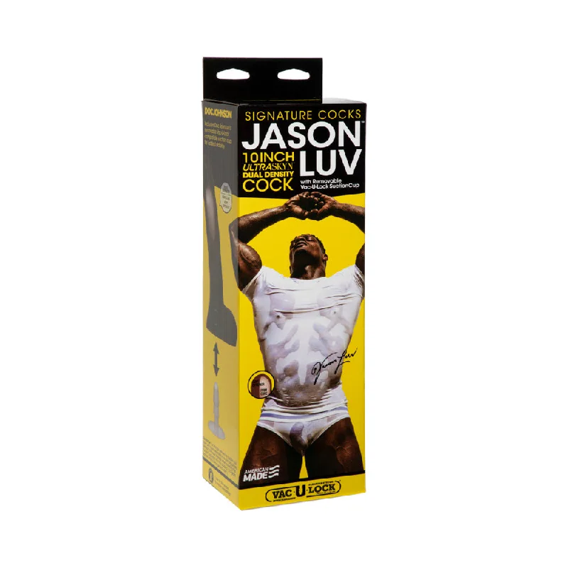 cock ring swift design-Jason Luv 10in ULTRASKYN Cock with Removable Vac-U-Lock Suction Cup Chocolate