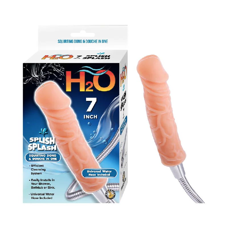 penis-skin-protection-methods-H2O Splish Splash 7 in. Dildo Douche Beige