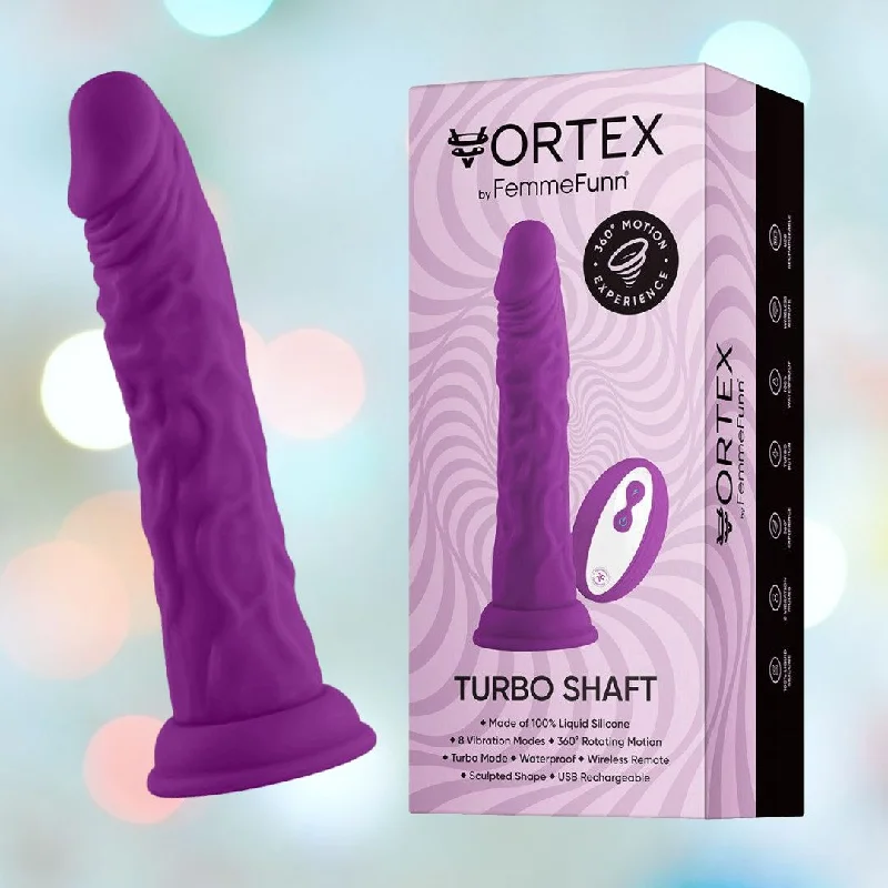 anal toys with mini grip-Femme Funn Wireless Turbo Shaft - Purple