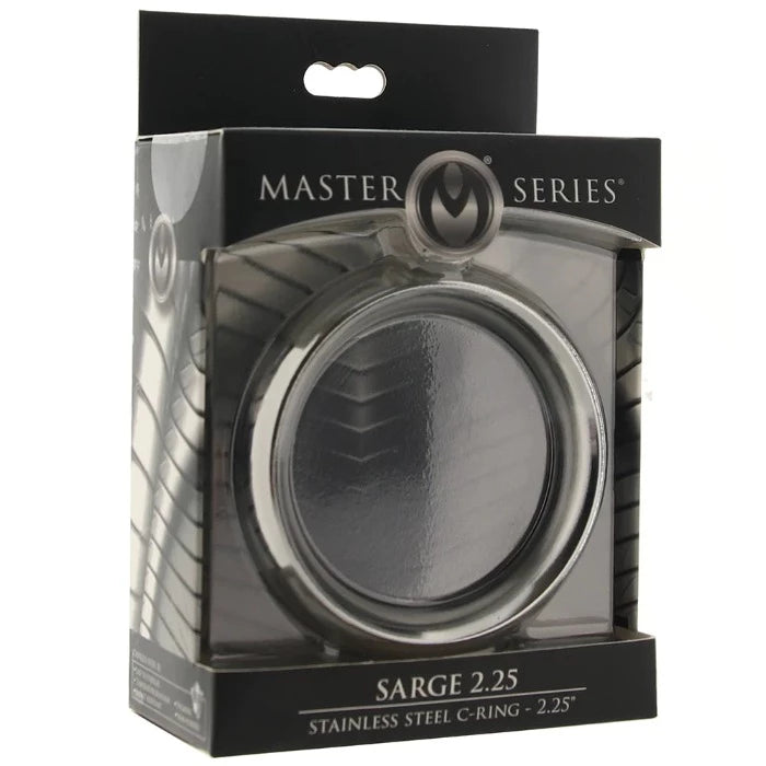 cock ring bespoke grip-Master Series ''Sarge'' 2.25 Inch Steel C-Ring