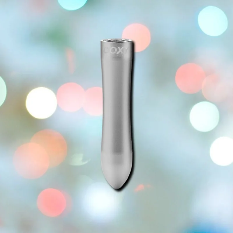 anal toys for soothing thrills-Doxy Bullet Vibrator - Silver