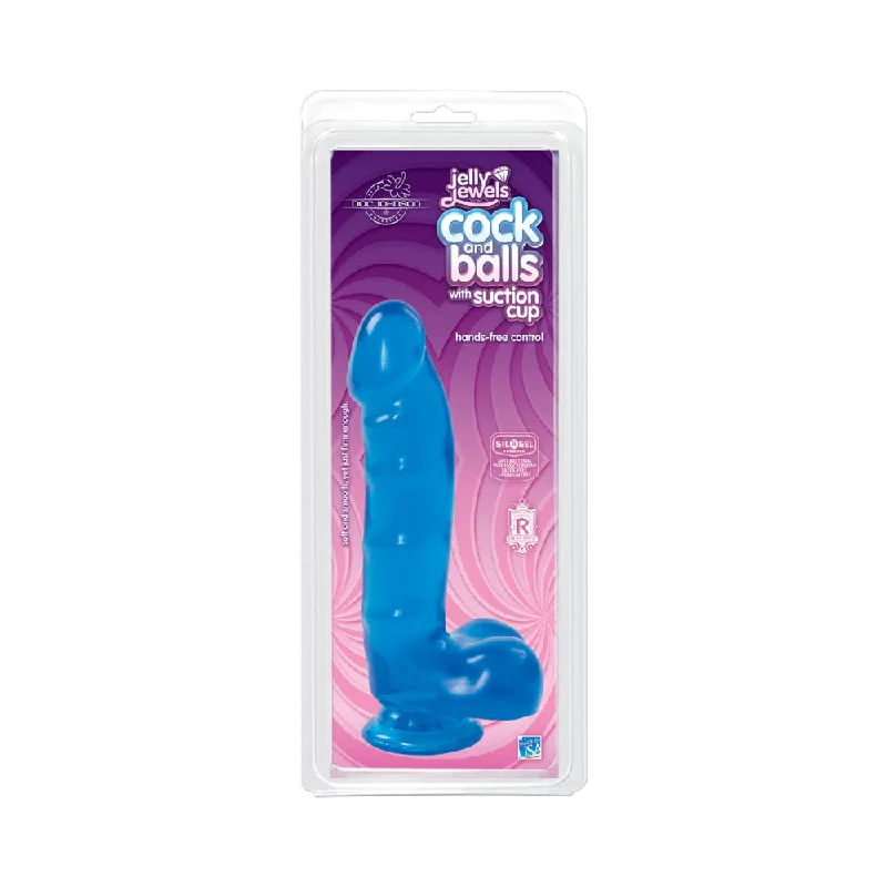 cock ring user design-Jelly Jewel Cock/Balls Suct. (Sapphire)