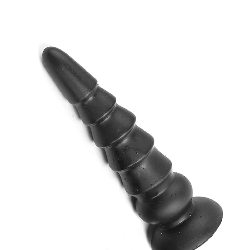 cock ring vivid finish-ELITE Liquid Silicone Ridge Rider 8 Inch Small Black