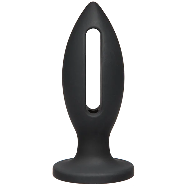 cock ring muted finish-Kink Wet Works 4Inch Silicone Lube Luge Plug - Black