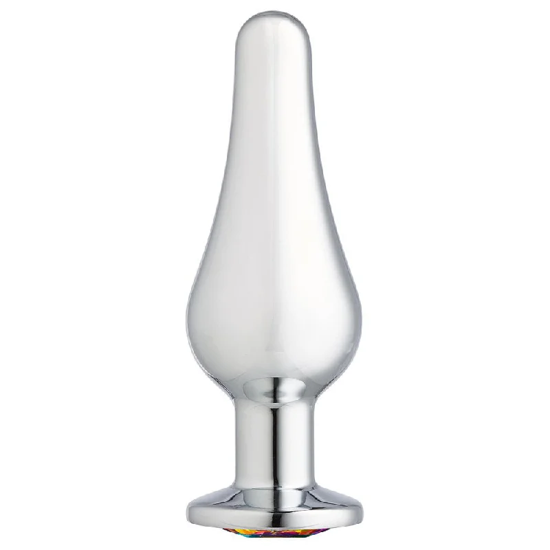 anal toys for cheeky fun-Rainbow Gem Anal Plug for Shiny Fun and Easy Use