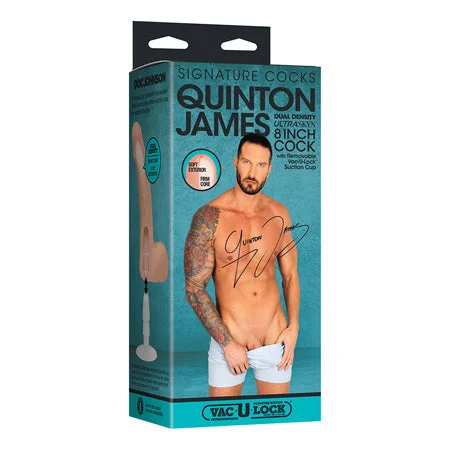 satin lounge top-Dildo-sweet-Signature Cocks Quinton James ULTRASKYN 8 in. Dual Density Dildo with Removable Vac-U-Lock Suction Cup Beige