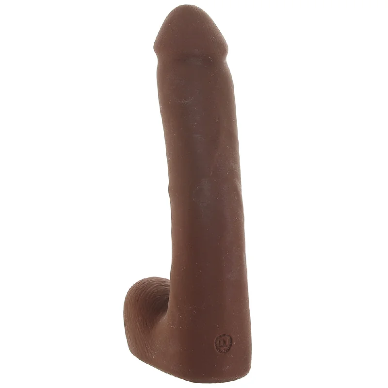 cock ring subtle grip-The Realistic 9 Inch Cock with Balls in Chocolate