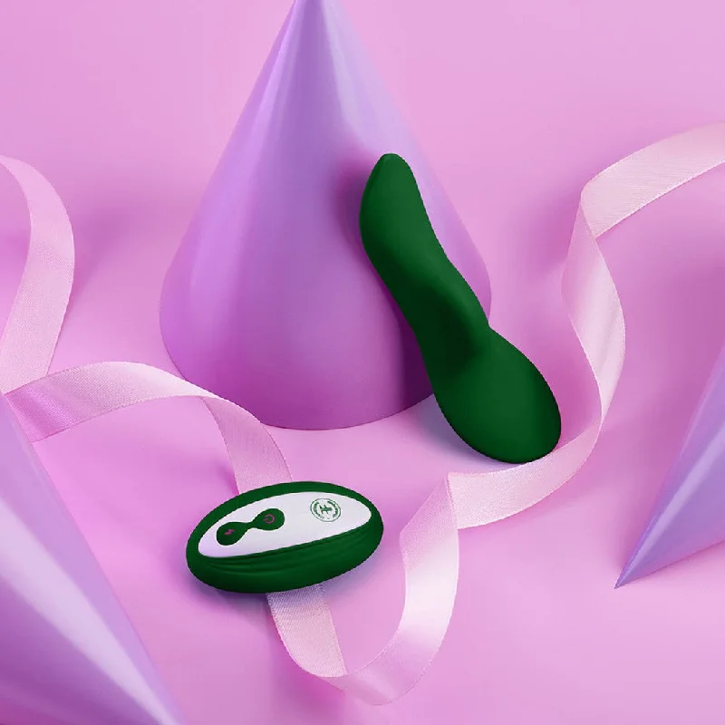 anal toys for private vibes-FemmeFunn Unda Panty Vibrator Dark Green