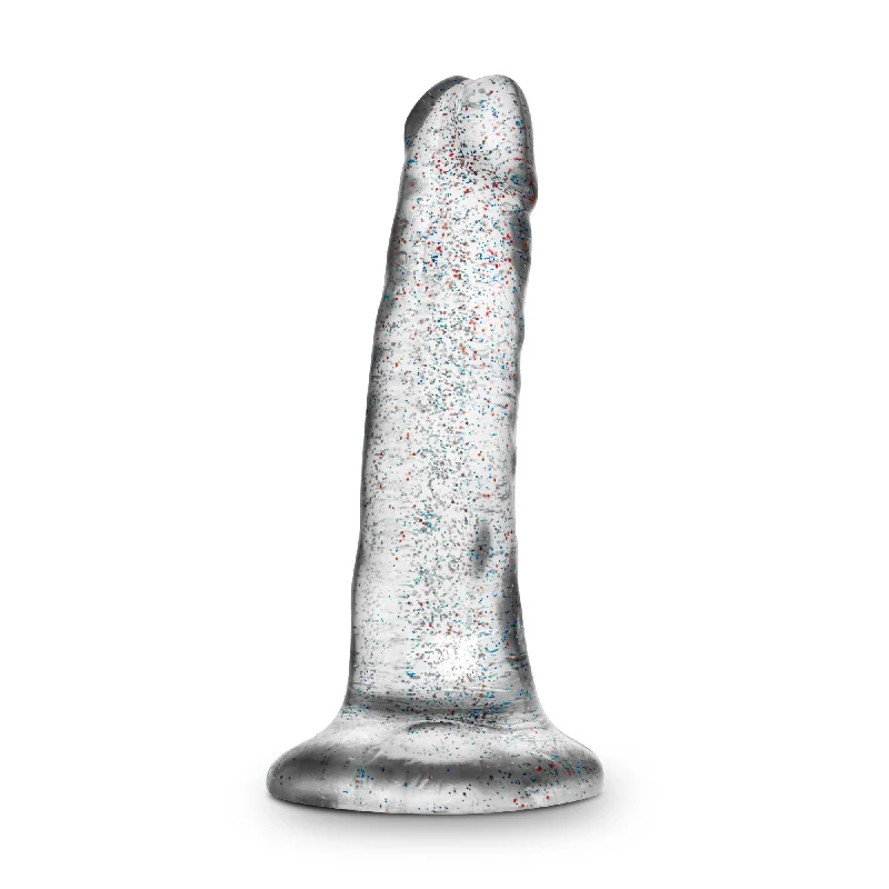 penis-moisturizing-solutions-best-Naturally Yours - 5.5 Inch Glitter Dong - Sparkling Clear