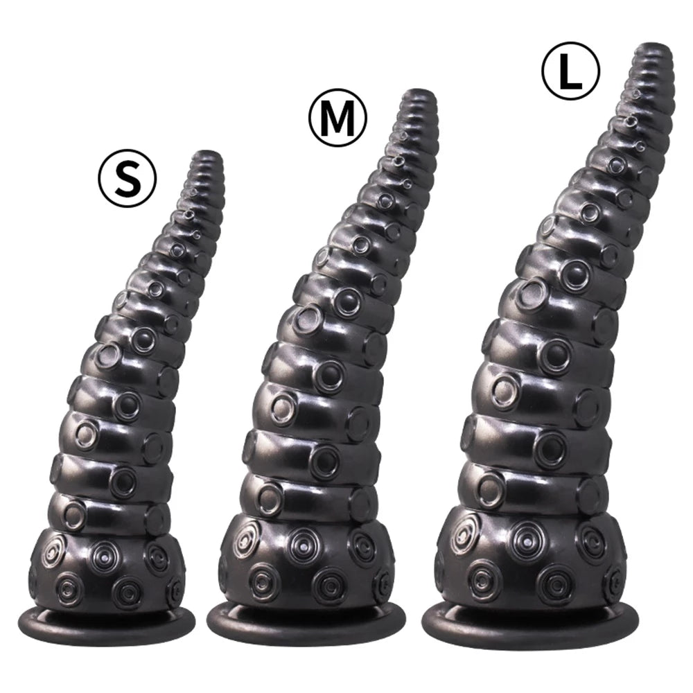 anal toys with petite grip-Octopus Tentacle Sucker Anal Plug Dilator Dildos Butt Plug Stimulator Prostate Massager Anal Sex Toy For Women Men Anus Expander