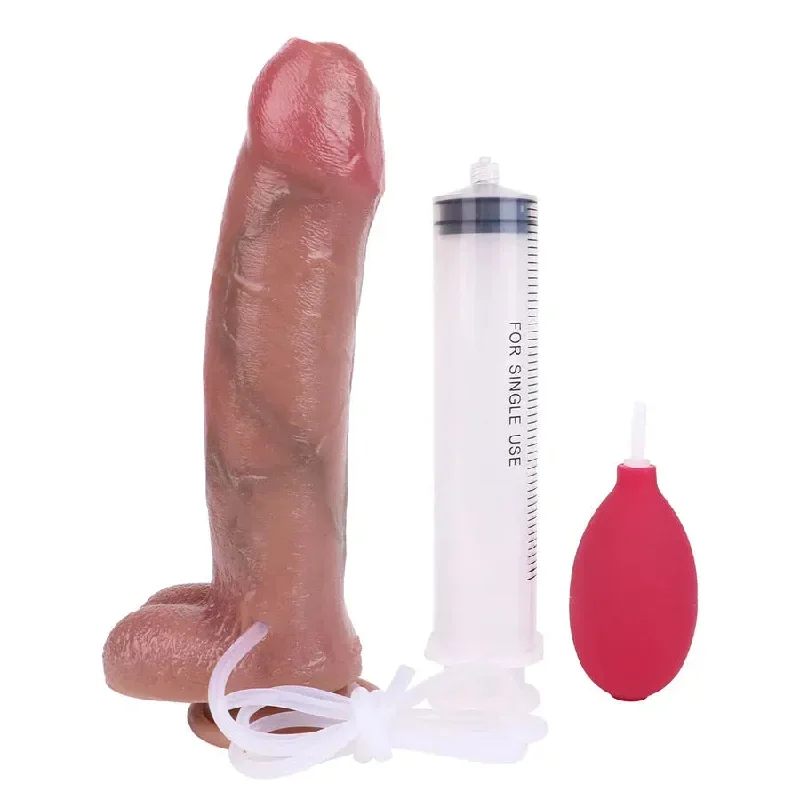 men’s linen trunks-Dildo-shrill-Realistic Silicone Cum Squirting Dildo