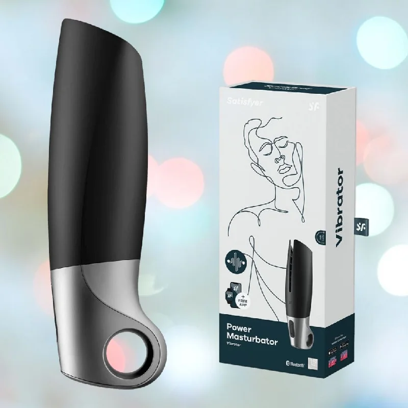 anal toys for urgent shipping-Satisfyer Power Masturbator: App-Controlled Vibrator for Men