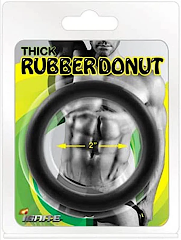 cock ring fine texture-Ignite ''Thick'' Rubber Donut C/Ring 2''