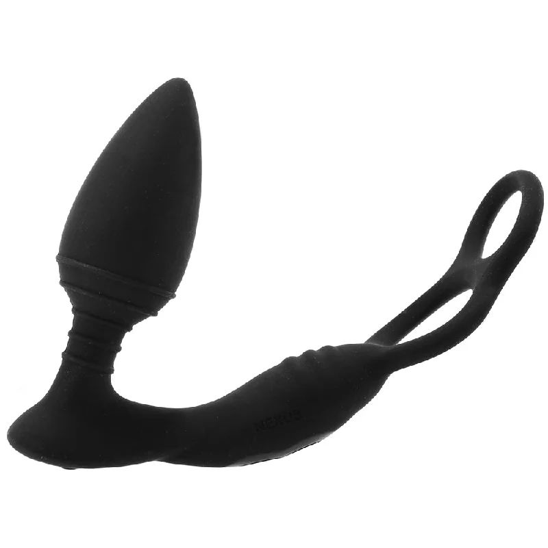 cock ring chic fit-Nexus Simul8 Plug Edition Dual Cock and Ball Vibe