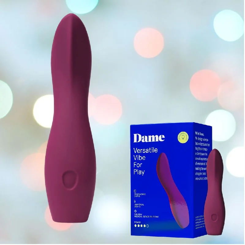 anal toys for pair bliss-Dame Dip 2.0 Bullet Vibrator Plum