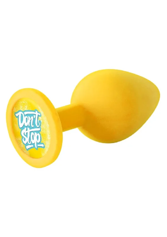 cock ring sensation texture-The 9's - Booty Talk Silicone Butt Plug Don't Stop