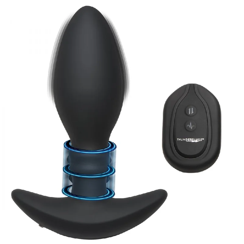 cock ring cozy grip-Sliding Ring Silicone Butt Plug with Remote