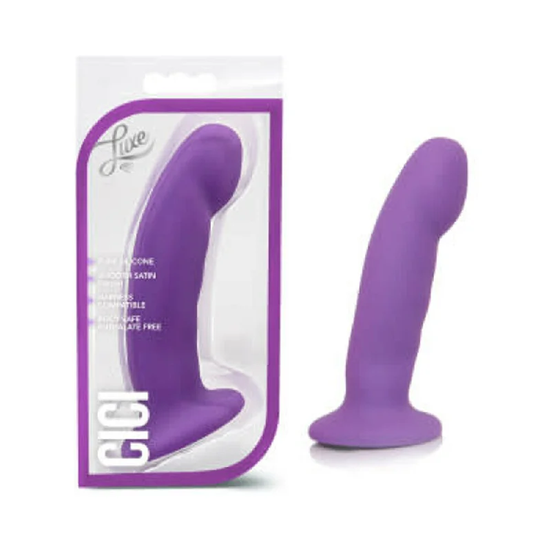 soft balconette bra-Dildo-despairing-Cici Pure Silicone Dildo Purple