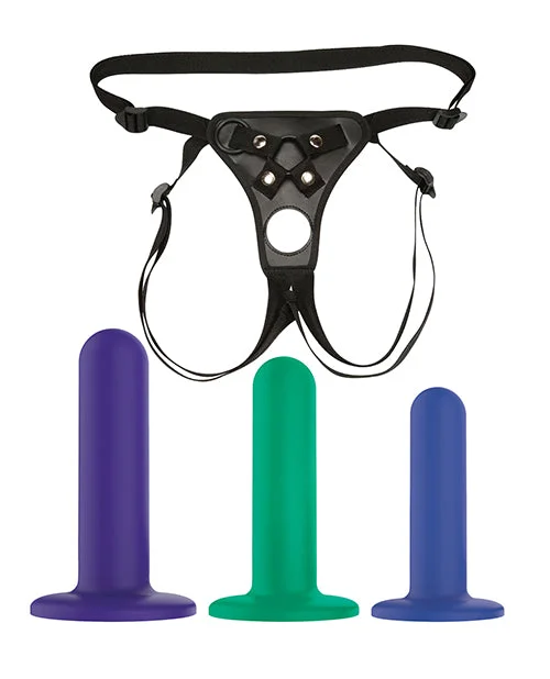 seamless zigzag panties-Dildo-dying-Nobu Tai Silicone Strap-On Dildo Set w/t Strap On Harness