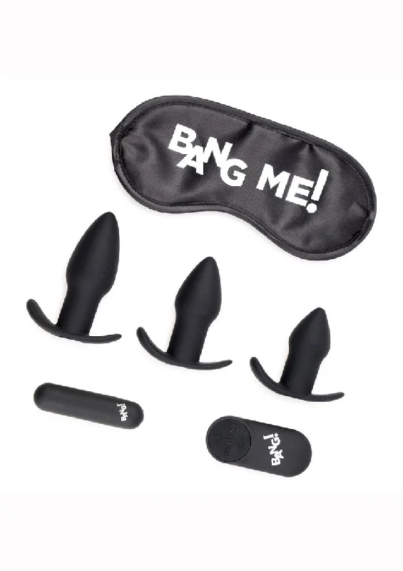 cock ring tough grip-Bang! Backdoor Adventure Rechargeable Silicone Butt Plug Kit