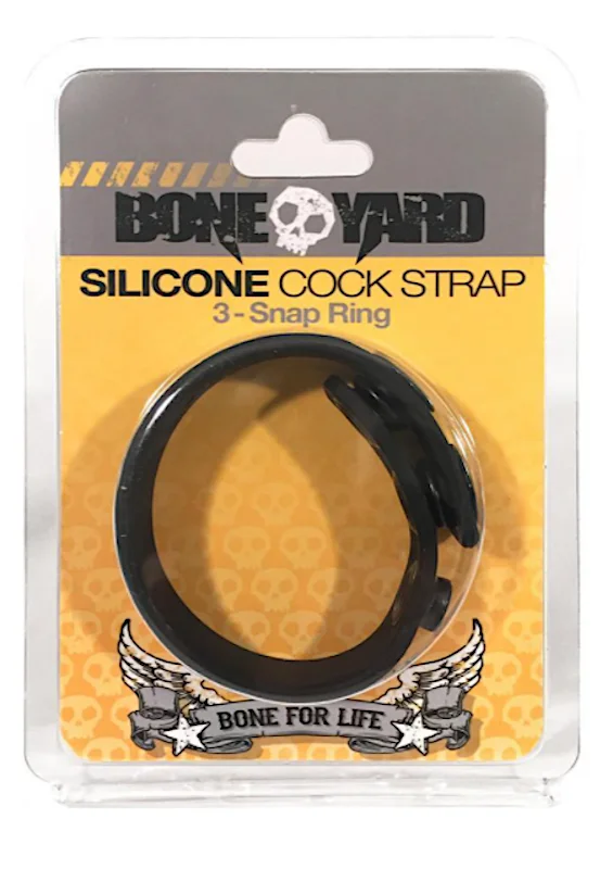 cock ring neat texture-Boneyard ''Cock Strap'' Silicone -Blk