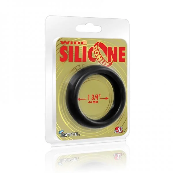 cock ring striking grip-Ignite Wide Silicone Donut