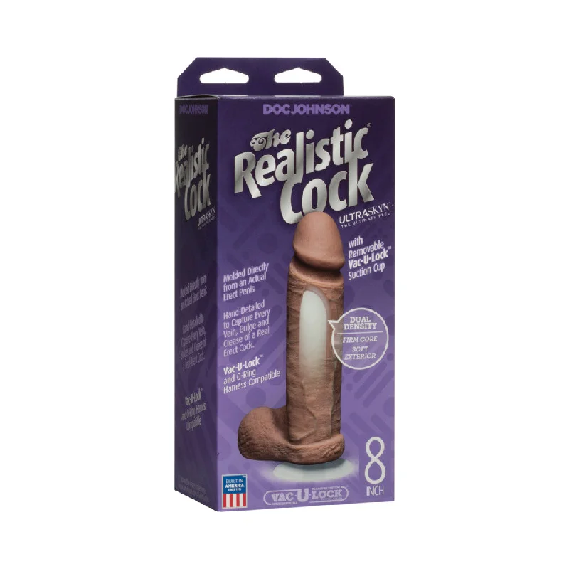 cock ring elite design-The Realistic Cock - UR3 - 8 Inch Brown