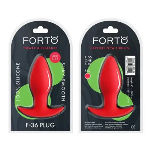 cock ring bold texture-Forto F-36 Silicone T-Plug