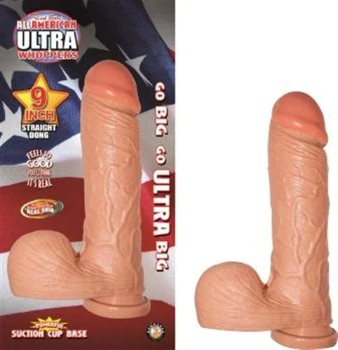 penis-moisturizing-solutions-safe-All American Ultra Whoppers - 9 in Straight Dong -Flesh