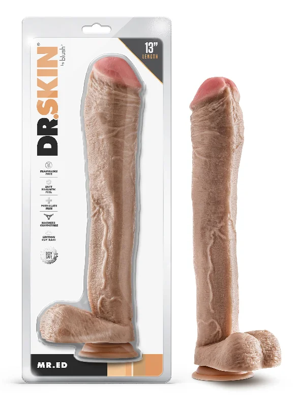 sexy ninja outfit-Dildo-cursed-Dr. Skin - Mr. - Inch Dildo With Balls - Beige