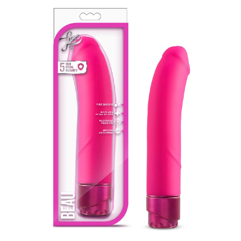 seamless lime panties-Dildo-sacred-Luxe By Blush® | Beau G-Spot Pink 8.5-Inch Long Vibrating Dildo