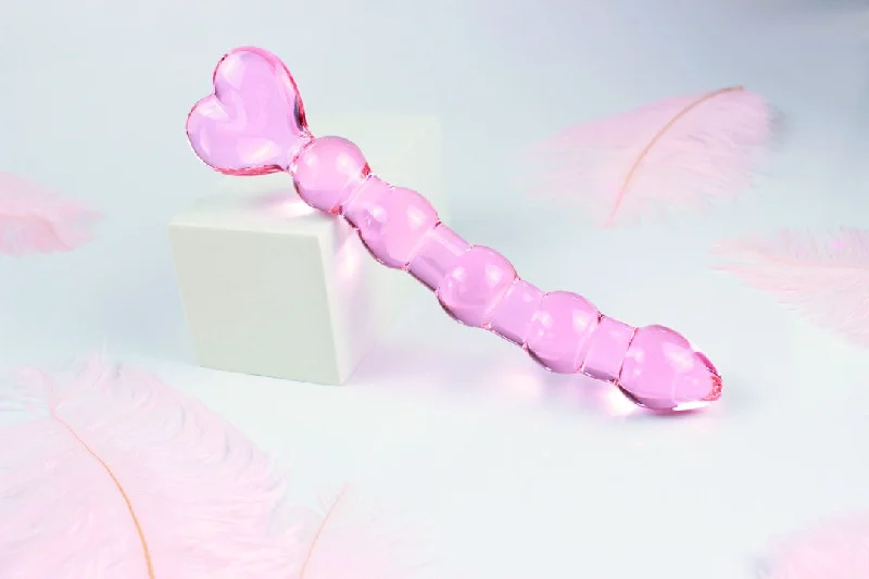 anal toys for easy play-Heart Anal Bead Dildo