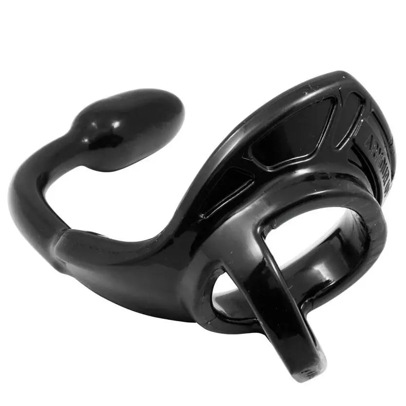 cock ring instant texture-Perfect Fit Small Black Armour Tug Lock, Butt Plug and Cock Cage