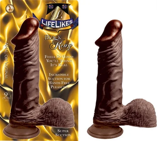 penis-care-for-long-days-Lifelike Black King 9"