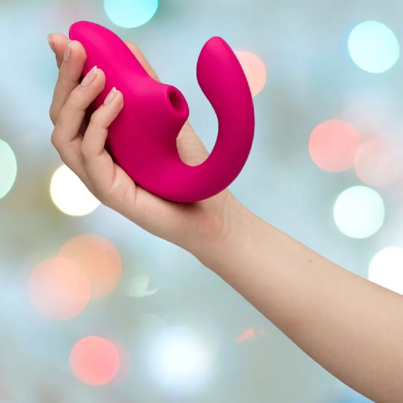 anal toys for chill thrills-Womanizer Blend Vibrant Air-Pulse Clit Stimulator Pink