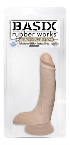 penis-nerve-care-routines-Basix 8 Inch Thicky Suction Cup- Flesh