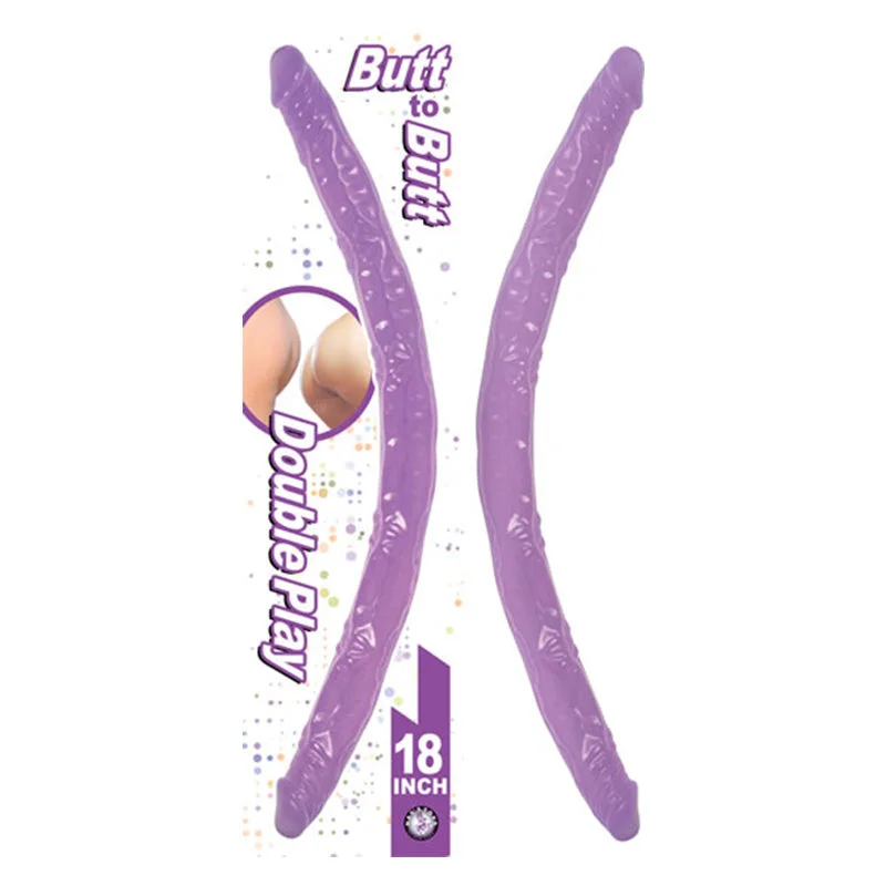 penis-care-for-summer-heat-Butt To Butt Double Play Dong 18in Lavender