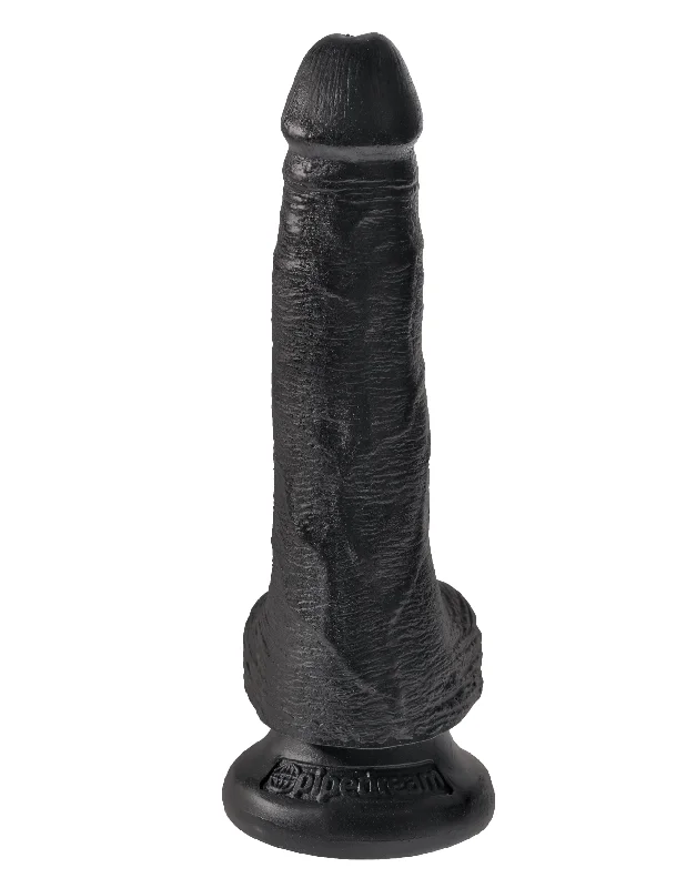 penis-size-and-health-King Cock 6" Cock With Balls - Black