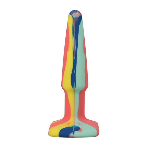 anal toys with velvet pouch-A-Play Groovy Silicone Anal Plug