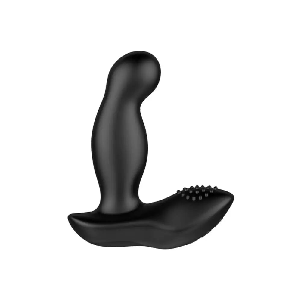 cock ring max grip-Nexus Silicone Black Rechargeable Inflatable Prostate Massager with Remote