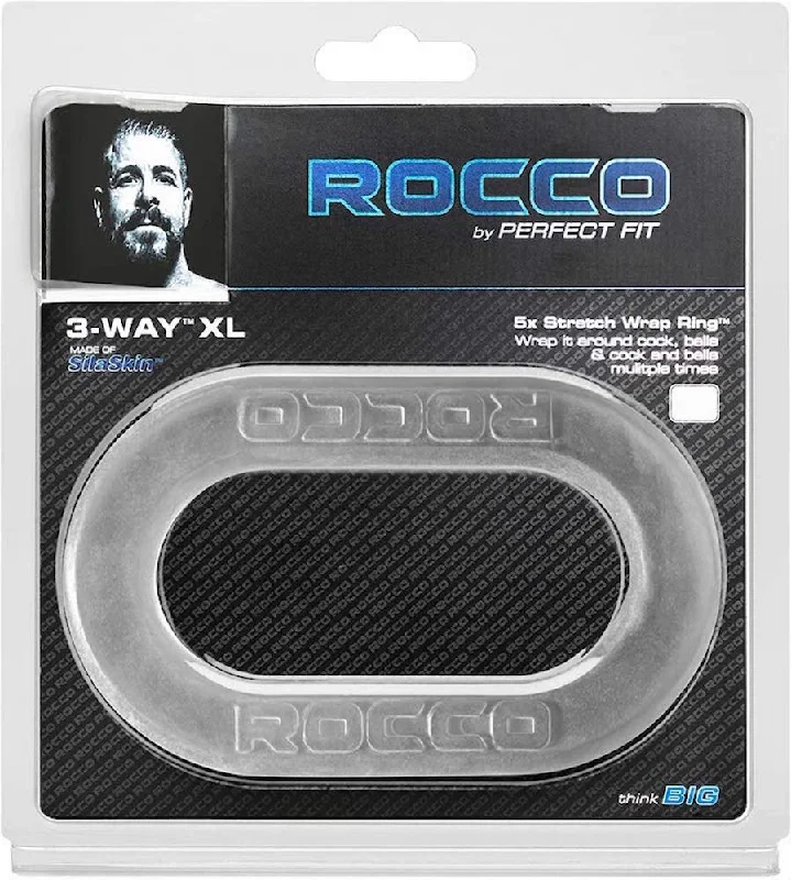 cock ring trendy finish-PF Rocco ''3-Way Wrap'' C/Ring -Clear