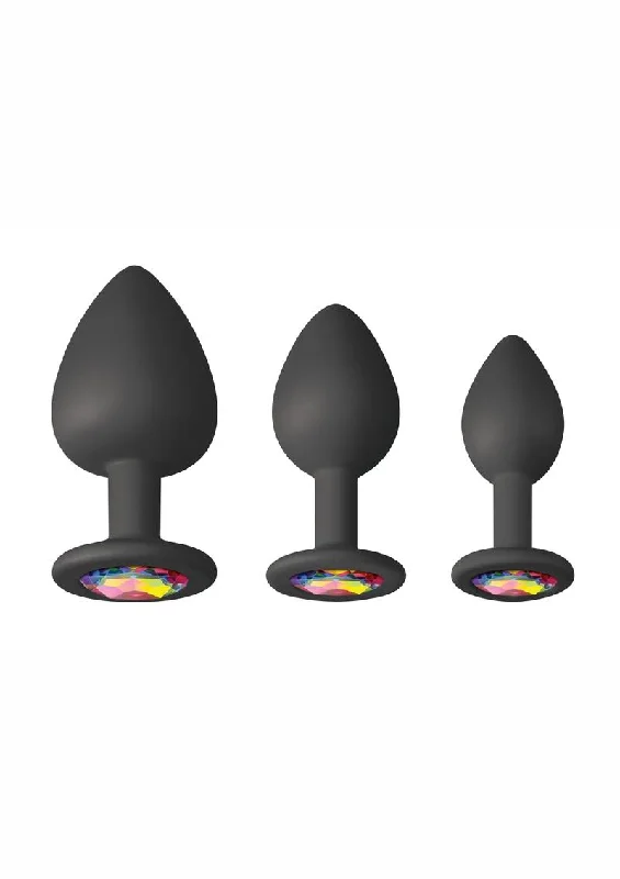 cock ring trendy style-Glams Spades Trainer Kit Silicone Plugs