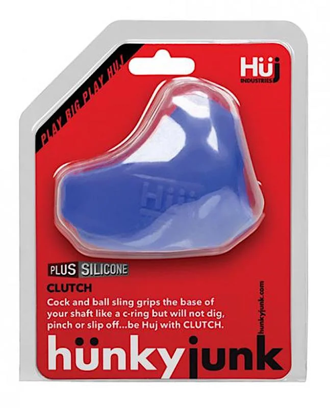 cock ring fine texture-Hunkyjunk ''Clutch'' C/Ball Sling -Blue