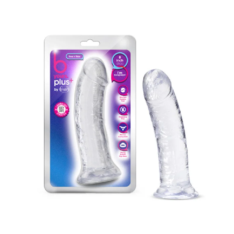 lacy suede thong-Dildo-grating-B Yours Plus Roar 'n' Ride Dildo Clear