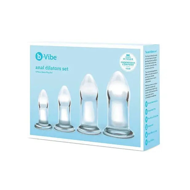 anal toys for pair bliss-b-Vibe Glass Anal Dilator 4 Piece Set