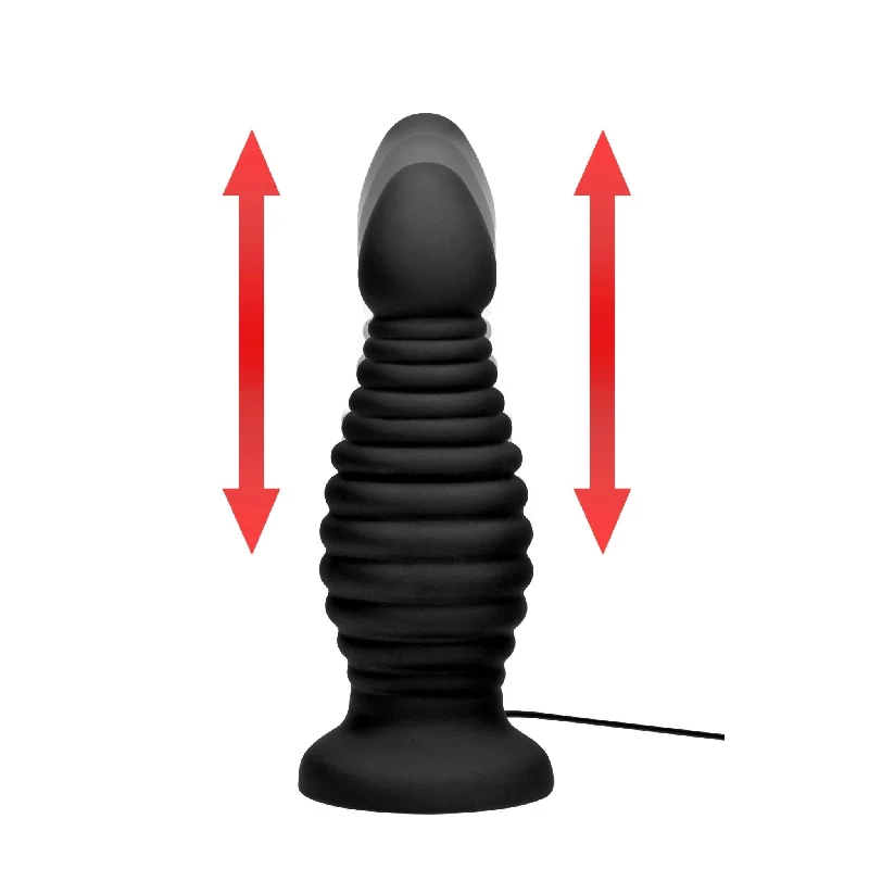 anal toys for urgent shipping-Auto Thruster Vibrating Silicone Anal Plug