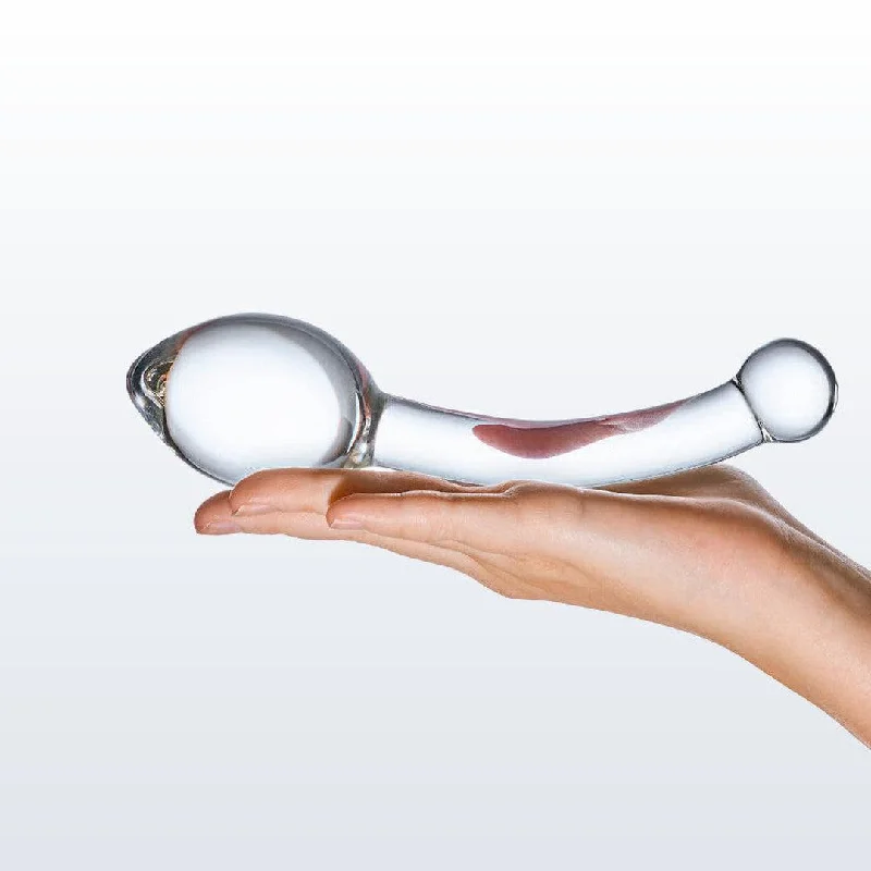 anal toys for sassy nights-Gläs Pure Indulgence 8" Glass Anal Slider Dildo