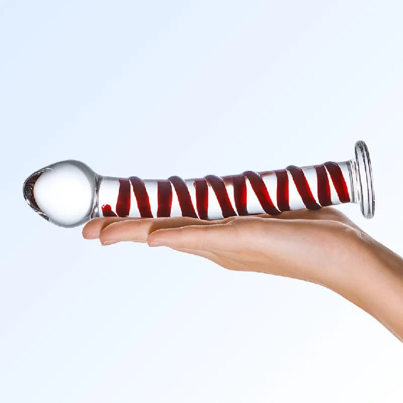 anal toys for covert fun-Gläs Mr. Swirly 7" Spiral Glass Dildo