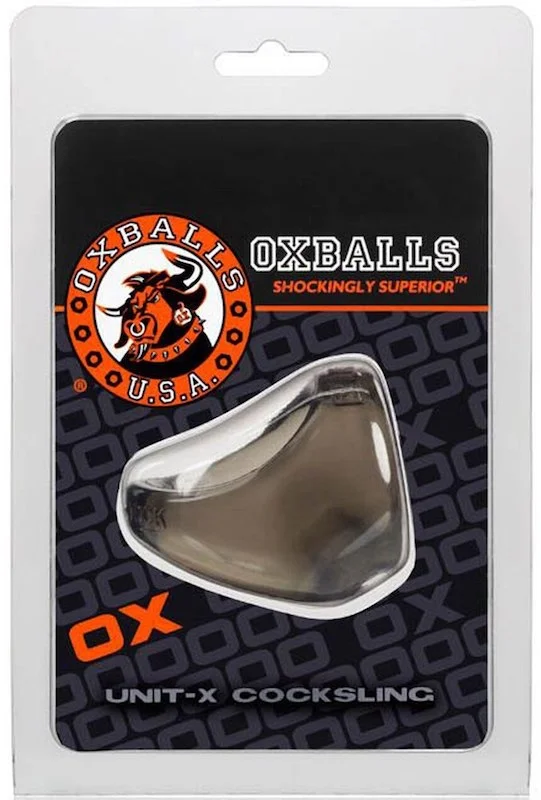 cock ring bold finish-Oxballs ''Unit-X'' Cocksling -Smoke