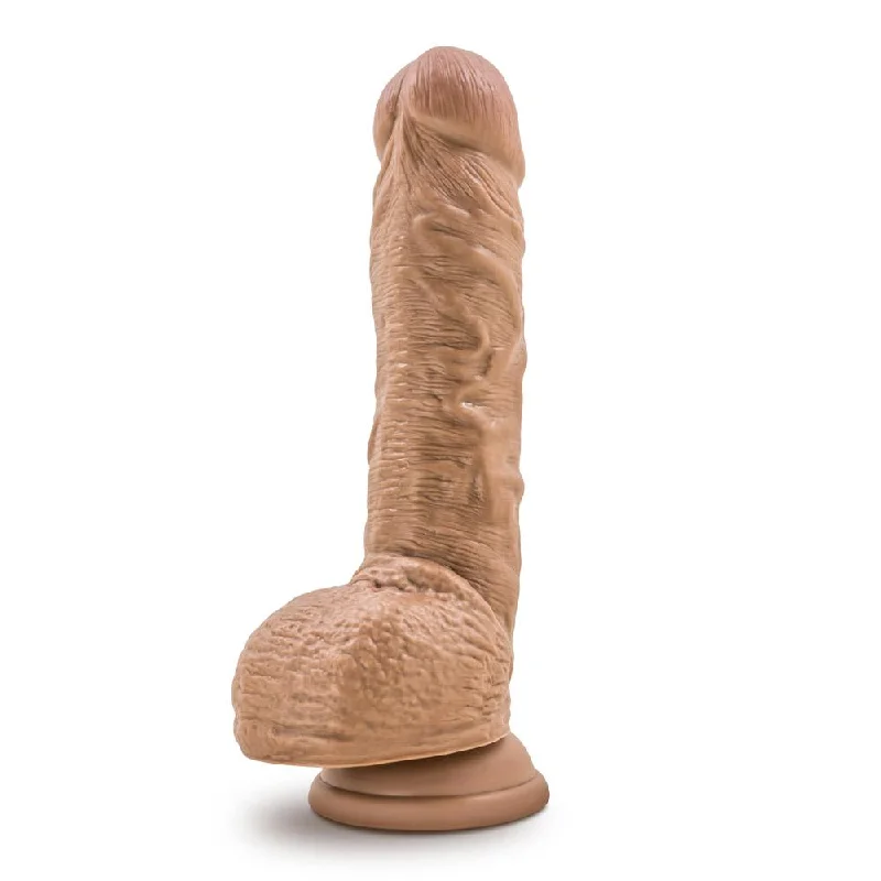 penis-nerve-care-routines-Silicone Willy's - 9 Inch Silicone Dildo With Balls - Mocha